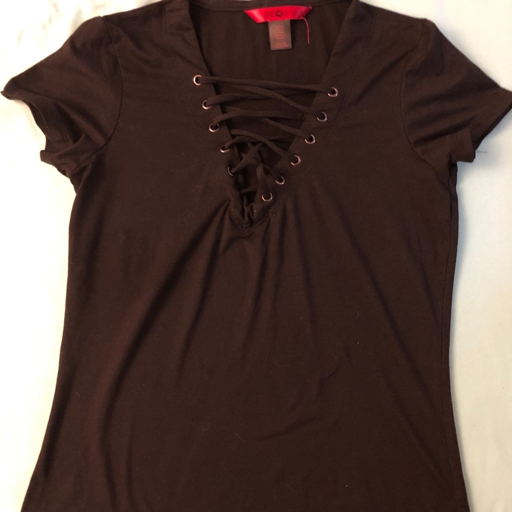 Lace up top